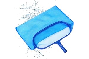 LIHAO Épuisette Surface pour Piscine Bassins Fontaines, Épuisette de Fond pour Ramassage des Feuilles, Filet à Mailles avec Grand Capacité