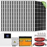 ECO-WORTHY 3400W 48V Sistema di Alimentazione Solare Kit Completo per Casa, Fattoria, 20 Pannelli Solari da 170W + Inverter d