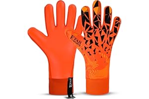 EFAH SPORTS Guanti da portiere calcio per bambini ragazzi e adulti con palmi ad alta presa ideali per allenamento e uso professionale
