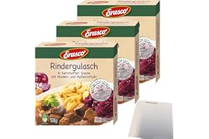 Erasco Menü Rindergulasch 3er Pack (3x480g Packung) + usy Block