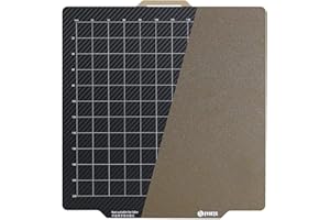 TOAIOT Toaot bambolab x1c p1p 258x258mm 10.15x10.15 pouces double Flex Pei feuille d'or Texturé poudre Pei + PET panneau de construction en fibre de carbone lit d'imprimante 3D pièces d'imprimante 3D