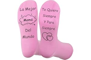 CRAHALEN Calcetines Personalizados, Regalo Para Madre Padre Abuelos, Cumpleaños y Navidad