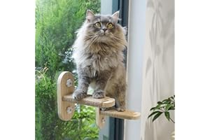 PETKARAY Cat Window Shelf, Original Cat Window Perch Stairs, Durable Kitty Seat for Window Sill, Sturdy Indoor Platform Seat for Cats on Window Ledge