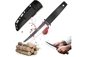 Swords and more Coltello da caccia di alta qualità in acciaio inossidabile | Lama tipo Tanto | Manico antiscivolo | Fodero in Kydex | Robusto e versatile | Outdoor, Survival, Campeggio