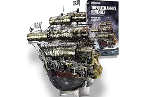 Piececool Puzzle 3D, metalowe zemsty królowej Anny, łódź piracka, rękodzieło, zestawy dla dorosłych do budowania, puzzle 3D, dla dorosłych, nastolatków, na statek ze stali nierdzewnej 304, idealne na