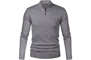 Sykooria Jersey Hombre Invierno Cuello Alto Caliente Suéter Hombre Manga Larga Color Pullover Hombre Cremallera Slim Fit