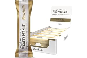 Barebells - Barritas Proteína - 20g Proteína x Barrita - Baja en azúcar - Baja en Calorías - Sin Aceite de Palma - White Salty Peanut - Pack de 12 Barritas x 55g