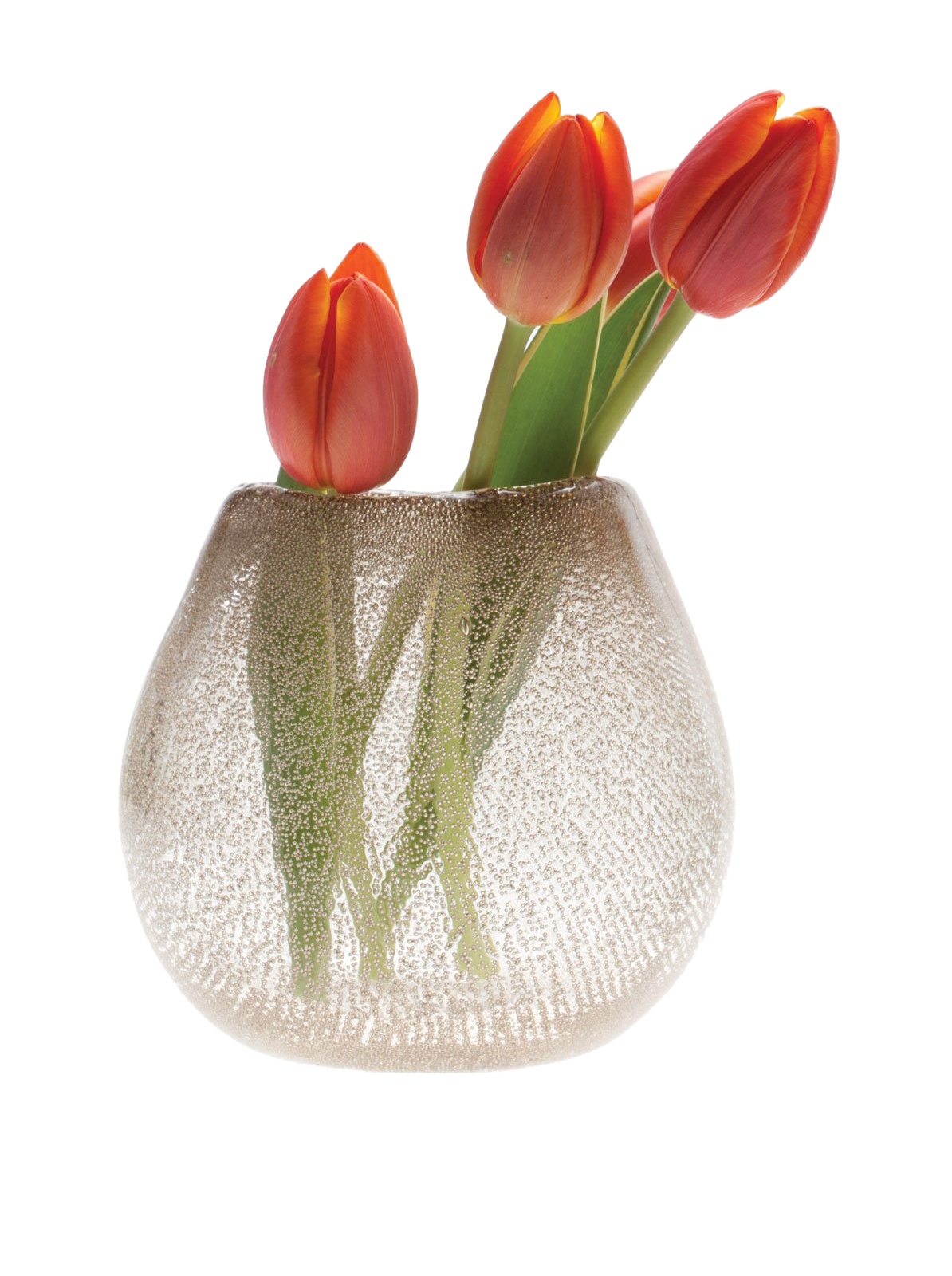 Chive Grande Vaso in Vetro Digout Melanzana