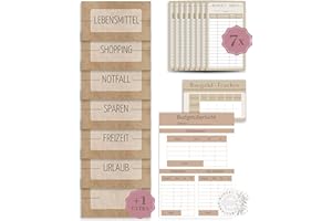 ‎BEGINNER-BUDGET Beginner-Budget® - Budget Planner deutsch Zubehör | Budget Planer Zubehör Grundausstattung mit Budget Sheets, Budgetübersicht, Bargeld Tracker und Dashboards | A6