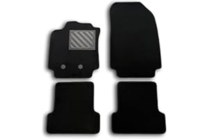 MTC AUTOMOTIVE MTC Tapis pour Renault Clio 3 2005>2012 / Clio 3 Grandtour 2008>2013 Antidérapant, Talonnette en Caoutchouc Renforcer, Boutons de Fixation