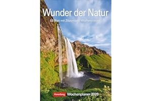 Wunder der Natur Wochenplaner 2025 - 53 Blatt mit Zitaten und Wochenchronik: Wunderschöne Naturfotos in einem praktischen Terminkalender zum ... für die Wand (Wochenplaner Harenberg)