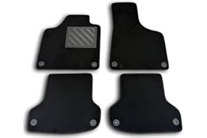MTC AUTOMOTIVE Alfombrillas para A3 8P/8PA de 2003 a 2012, a Medida, talonera de Goma Reforzada y Botones de fijación.