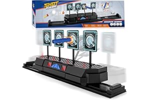 HOPOCO Moving Electronic Digital Target for Nerf, Auto Reset Electric Target for Nerf N-Strike Elite/Mega/Rival Series, Gift Toys for Kids