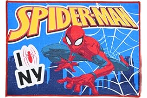 Marvel Spider-Man - Toalla para niños, 30 x 40 cm, azul y rojo, diseño New York