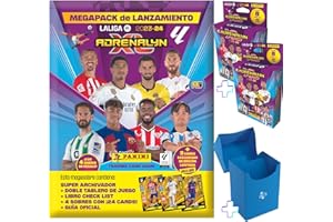 UTOPIA GOODS Megapack Adrenalyn 2023 2024 - Cromos futbol Panini con sobres de cartas adicionales - Regalo caja para repetidas - Adrenalyn xl liga santander 2023 2024 (Megapack +16 sobres)
