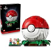 LEGO Pok&eacute;mon İkonik Eğitmen Anları Pok&eacute; Topu 72154 | Yetişkinler i&ccedil;in Ger&ccedil;ek&ccedil;i &Ccedil;imenli Stant İ&ccedil;eren Koleksiyonluk Dekoratif M