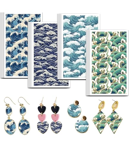 10 Blatt Polymer-Ton-Transferpapier Mit Apfel-Muster – Wasserlöslich, Für DIY & Schmuck