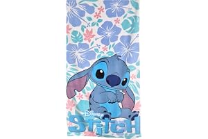 Theonoi Disney Lilo och Stitch barnhandduk badhandduk strandhandduk duschhandduk 70 x 140 cm 100 % bomull för pojkar och flickor – Oeko-Tex standard