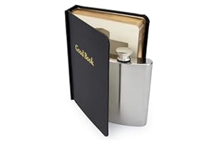 Suck UK Fiaschetta in un libro | Fiaschetta segreta e fiaschetta dell'acqua santa in libro finto | Fiaschetta per travestimento di liquori | Fiaschetta con scomparto nascosto | Regali alcolici e