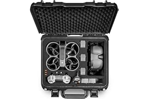 LEKUFEE Maleta Rígido Impermeable para Drone dji Avata 2, Fly More Combo, dji Goggles N3/3/Integra, dji RC Motion 3/2, dji FPV Remote Controller 3/2 y más Accesorios (Solo Estuche)