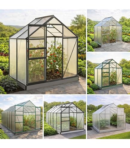 Vitavia Gaia 2x Serre De Jardin Mini 1.2m² Aluminium Polycarbonate - Idéal Débutants