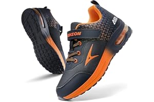 ASHION Boys Trainers Kids Sneakers Air Shoes Girls Tennis Running Walking Arch Support Lightweight Breathable Sport Athletic