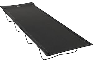 Vango Hush Single Camp Bed, Folding Camping Bed for Travel Outdoor Sleepover with Carry Bag, Fishing L 182cm x W 58cm
