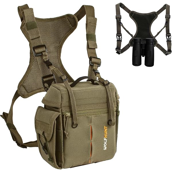 Arnés Para Pecho De Binoculares Con Bolsa De Telémetro Desmontable - Ideal Para Caza, Senderismo Y Observación De Aves (Camo Tree, Talla L)