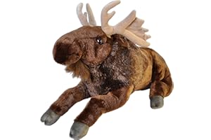 Wild Republic 17342 19324 Jumbo pluszowy łoś, duża przytulanka, pluszowa zabawka, Cuddlekins, 76 cm, 30"