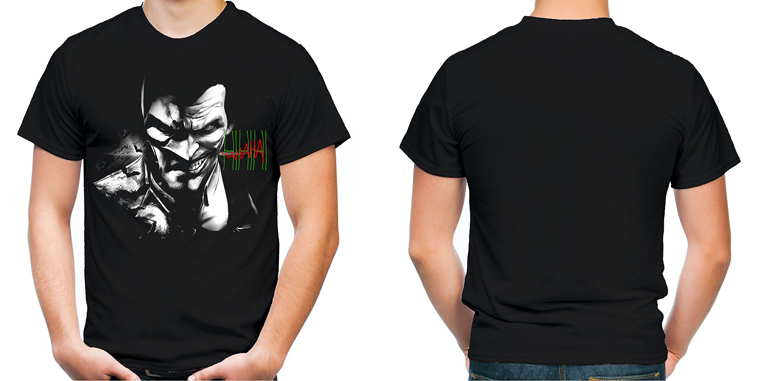 Evil-Batman-Joker-Mnner-und-Herren-T-Shirt-Vintage-Comic-Kult