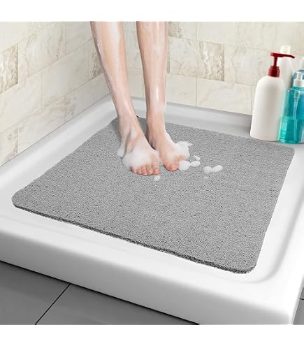 Luffa Duschmatte Für Badewanne – Rutschfest, Schimmelresistent, 40 X 100 Cm, Weiß