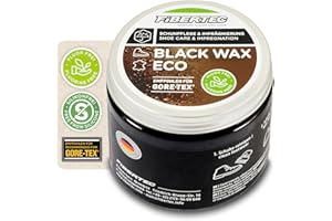 FIBERTEC Black Wax Eco Schuhcreme für schwarzes Glattleder, schwarz