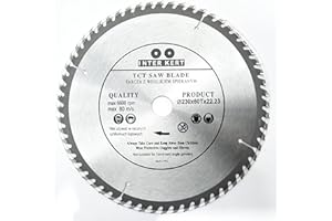 INTER-CRAFT Inter-Tech Craft 230 mm Hoja de sierra Top calidad Sierra circular para madera 230 x 22.2 mm, 60 dientes)