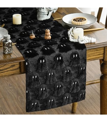 Halloween-Tischläufer 33 X 183 Cm – Mit Geistern & Kürbissen, Gruselig-süße Deko Für Partys