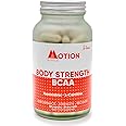 Motion Nutrition Body Strength BCAA – High Performance BCAA Capsules with Resveratrol and L-Carnitine – Strength and Recovery - Vegan/Anti-Oxidant Rich (120 Capsules)