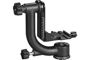 Movo GH800 Kohlefaser Profi Kardanischer Stativkopf mit Arca-Swiss Schnellwechselplatte