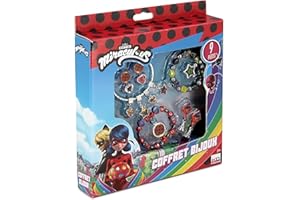 kd fashion T19804 Joyero de 9 piezas Miraculous: Tales of Ladybug & Cat Noir teiliges Etui, Miraculous-Box mit 9 Münzen, pequeño