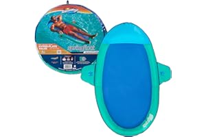 SwimWays Spring Float SunCatcher Inflatable Pool Lounger with Hyper-Flate Valve