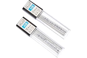 Herlitz® Rysiki do ołówka automatycznego 0,5mm HB 24 sztuki | Wkłady Wymiennik Grafitowe | Długość 60mm | Do Szkoły Pracy Biura Na studia | Komfortowe i Gładkie pisanie