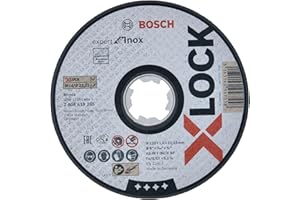 Bosch Accessories 2608619265 Disque à Tronçonner à Surface Plate Expert for Inox (pour l'inox, X-LOCK, Ø 125 mm, Alésage : 22,23 mm, Épaisseur : 1,6 mm)