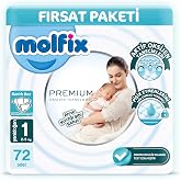 Molfix Premium Fırsat Paketi 1 Beden 72 Adet