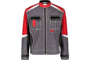 BWOLF Techno Chaqueta de Trabajo Hombre Algodón y Poliéster Chaqueta Trabajo para Hombre con Elementos Reflectantes