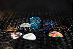 Boico Pick Set of 28 Celluloid Guitar Picks Assortment -Durable Guitar Plectrums For Electric Or Acoustic Guitars-Travel Case To Prevent Not Losing Them - A Gift For Your Amazing Musician