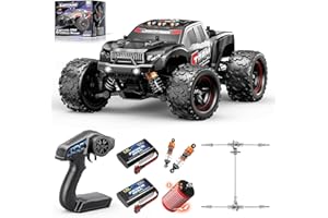 Womaqu Macchina Telecomandata 4x4 Brushless 1:18, Macchina Radiocomandata Professionale RC Car 52 km/h con Trasmissione in Metallo, 2 Batterie 1500mAh e Kit Parti di Ricambio, Auto Radiocomandata
