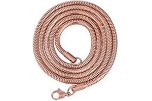 Fly Style Schlangenkette Edelstahl rosegold 0.9mm I 1.2mm I 2mm I 3.2mm · Halskette Herren Damen · 41-76cm
