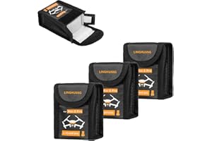 LINGHUANG DJI Mini4 Pro/Mini 3/Mini 3 Pro Lipo Batterie Coffre-Fort Ignifuge Sécurité Recharge