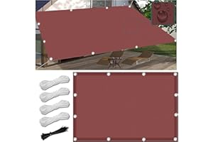 FLYSOUL Sonnensegel Nach Maß mit ösen 3x3M Segeltuch mit ösen im Viele Größe und Farben, Schattierungsnetz inkl Befestigungsseile, UV-Schutz, Wetterfest für Garten Terrasse Balkon