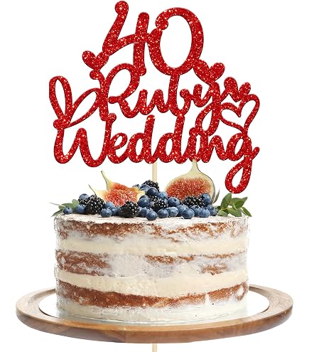 Bandierina Di Carta Creative Party Per Anniversario Di Rubino - 40° Compleanno, Striscione Decorativo Lungo 3,7 M Con Cuori Rossi, Multicolore