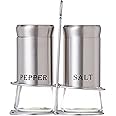 Cuisine Art Salt & Pepper Set with Stainless Steel Coating 3Pcs Set, Q-SP-GL7