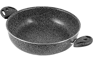 Home Stone Tegame Antiaderente con 2 Manici, Pietra, Antracite, 26 cm